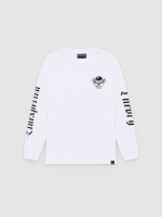%Pto% Camiseta print en las mangas blanco vista frontal