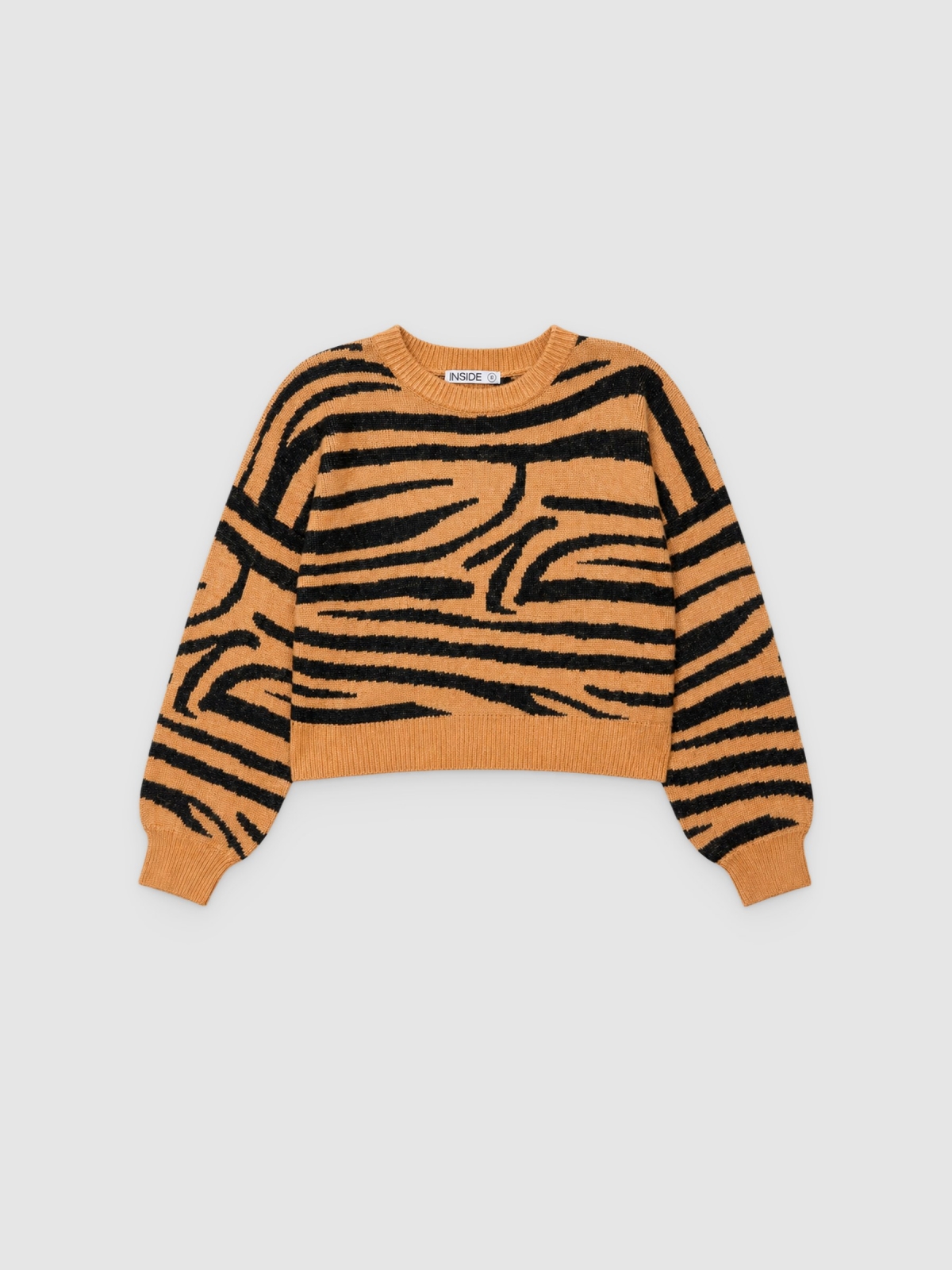 %Pto% Jersey animal print beige vista frontal