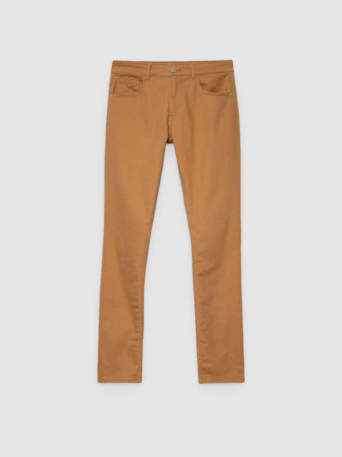 %Pto% Jeans de cor básica marrom vista frontal