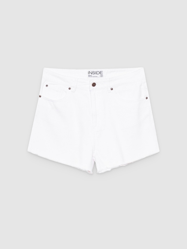  Shorts sarga cinco bolsillos blanco vista frontal