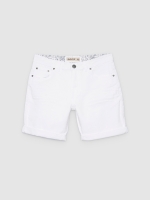 %Pto% Bermudas cinco bolsos branco vista frontal