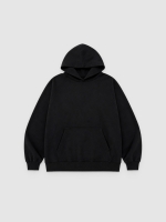 %Pto% Basic hoodie black front view