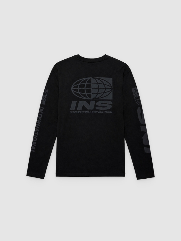 Camiseta manga larga INS negro vista trasera
