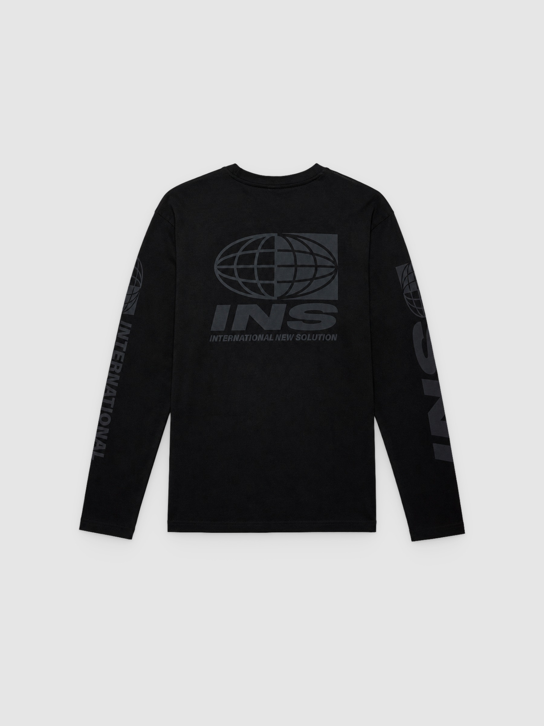 Long sleeve shirt INS black middle front view
