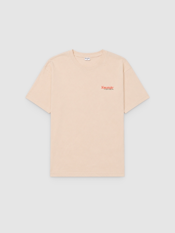  Camiseta estampado Yosemite crudo vista frontal