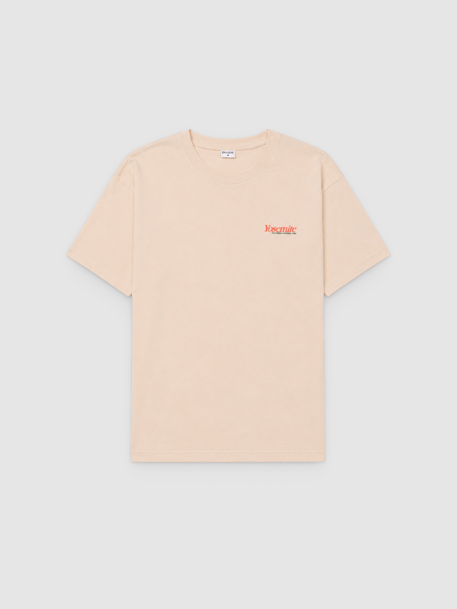 Camiseta estampada Yosemite crua vista meia frontal