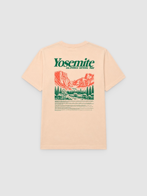 Camiseta estampado Yosemite crudo vista trasera