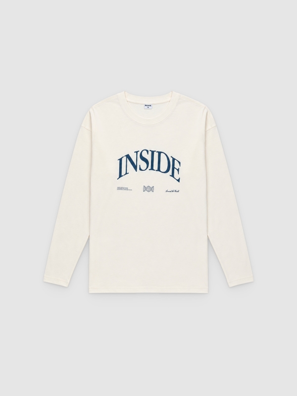  Long sleeve shirt Inside raw front view