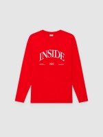 %Pto% Camiseta manga larga Inside rojo vista frontal
