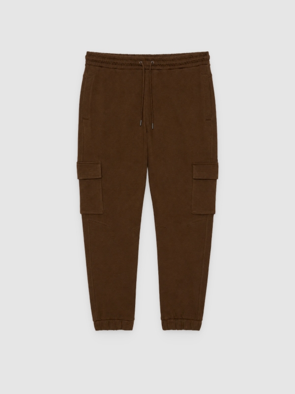  Sport jogger pants brown front view