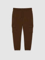 %Pto% Sport jogger pants brown front view