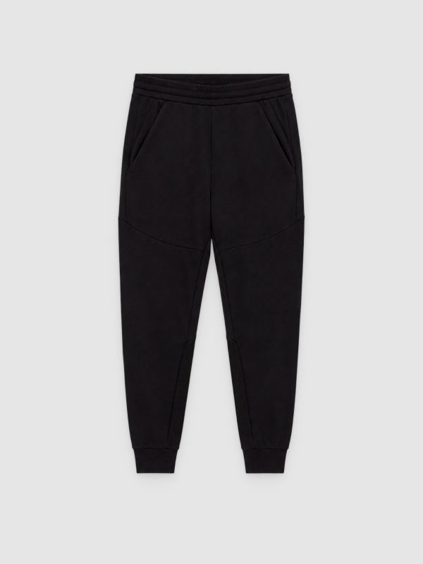  Sport jogger pants black front view
