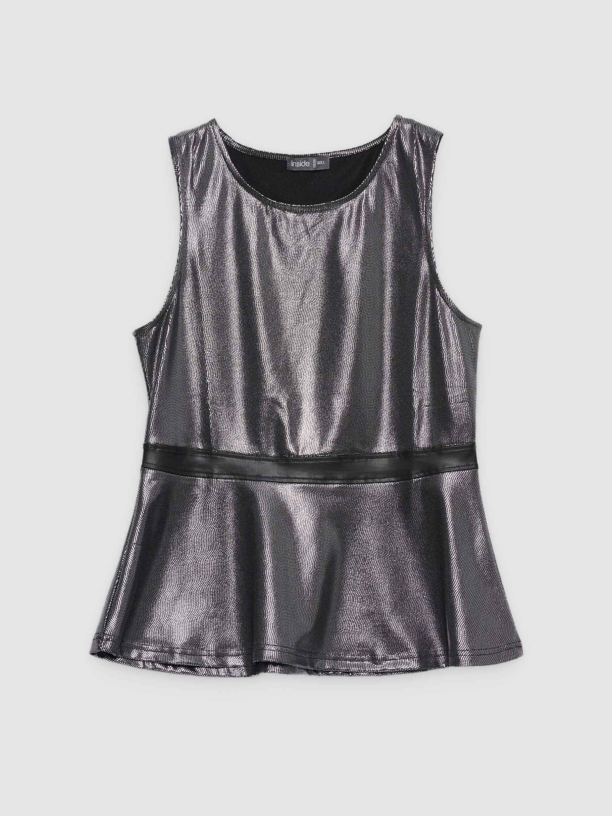 %Pto% Combined peplum body black front view