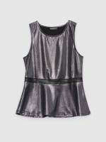 %Pto% Combined peplum body black front view