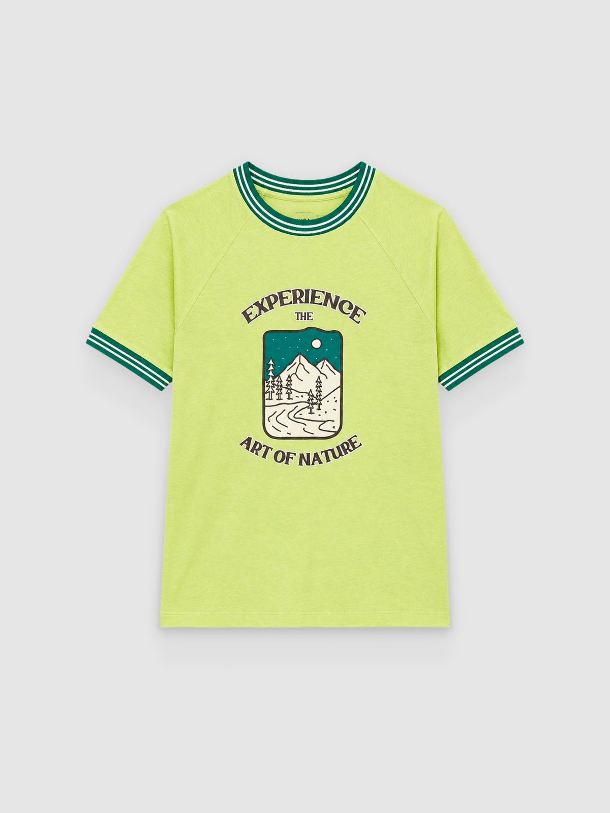 %Pto% Experience T-shirt lime front view