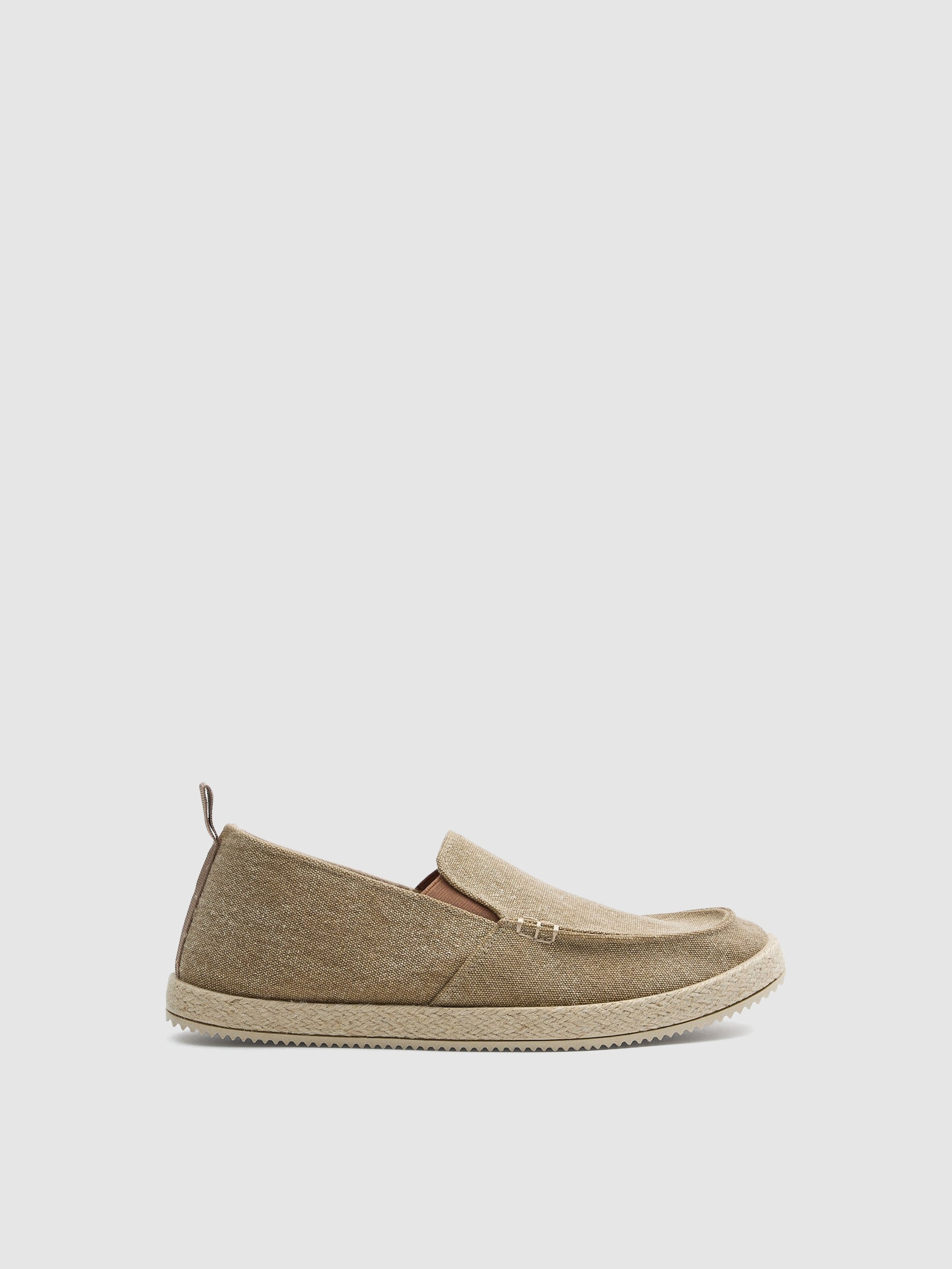 Slip on juta areia areia