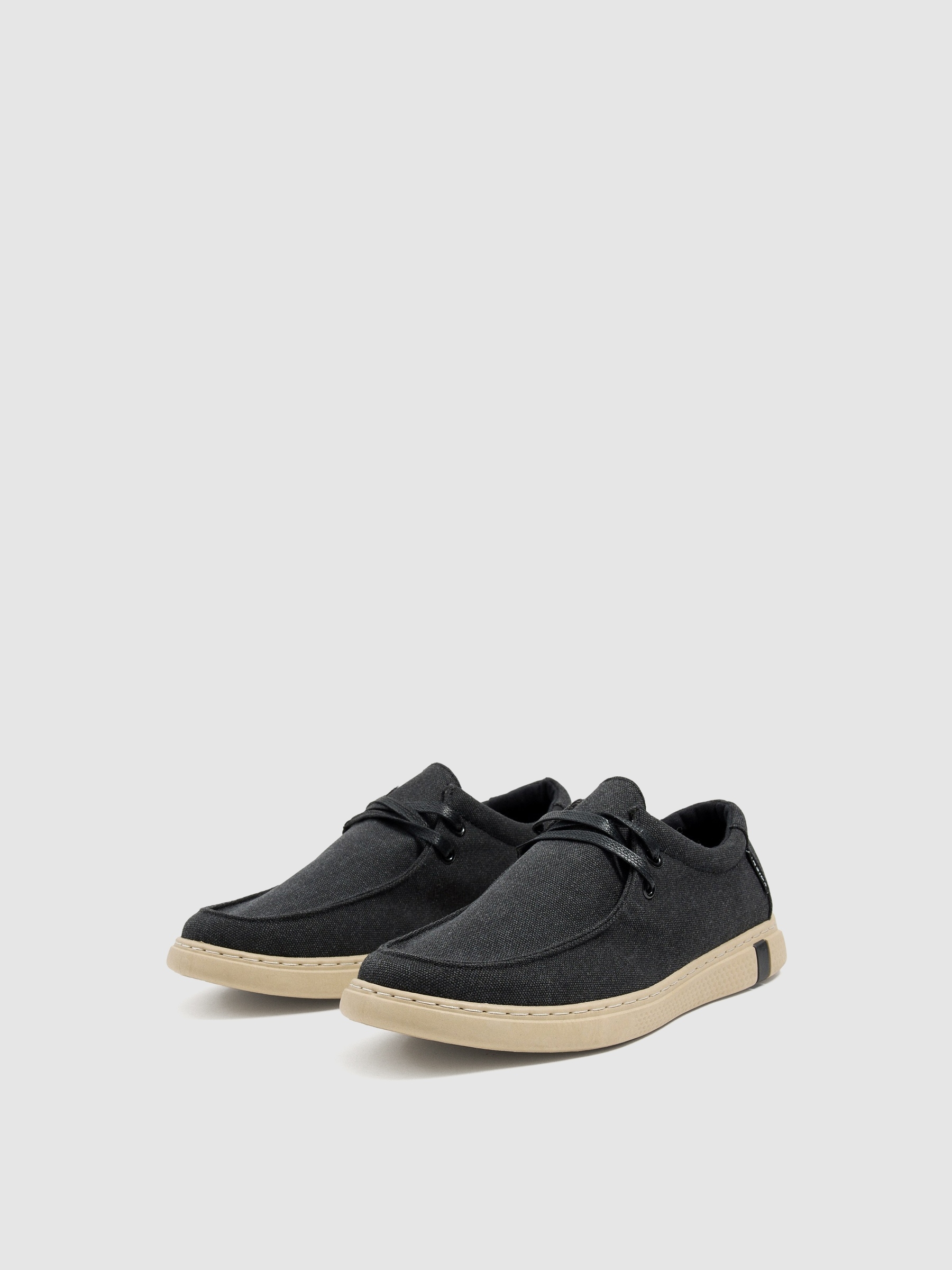 Laced wallabee shoe
