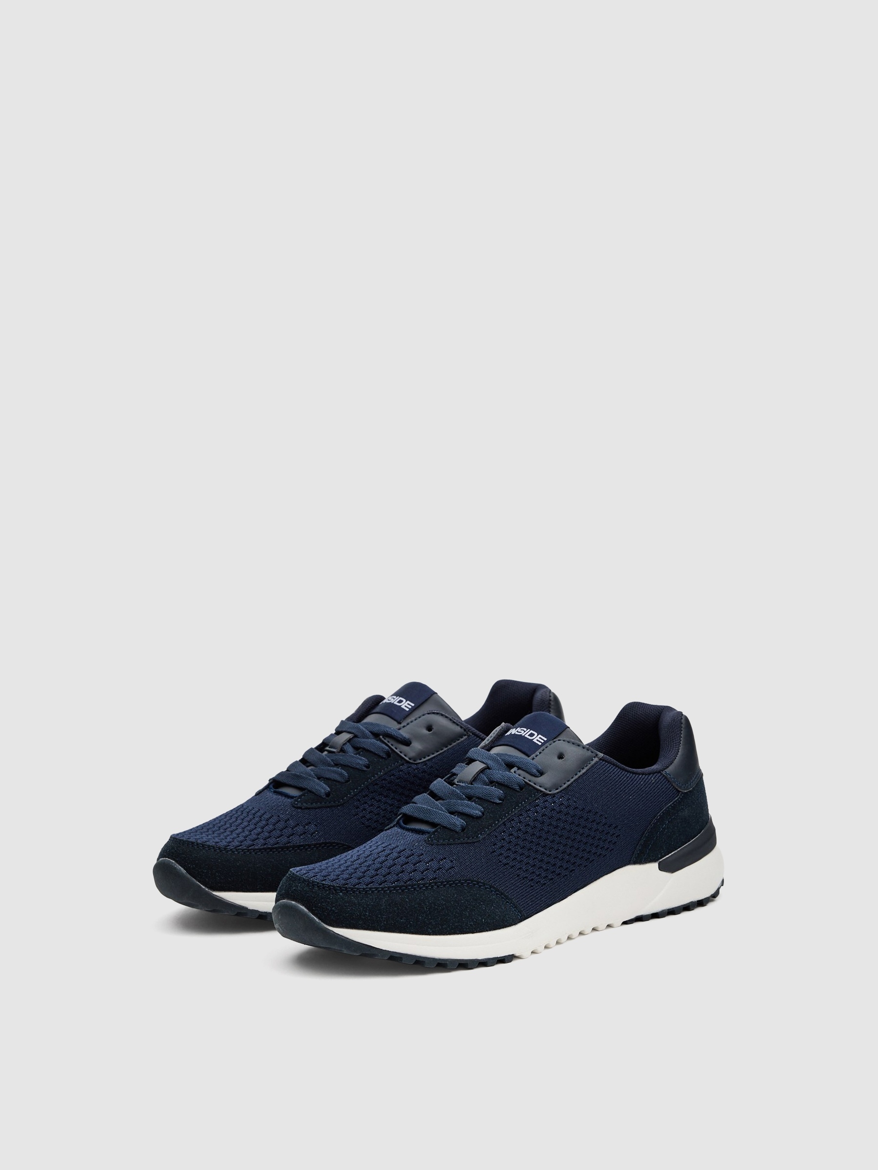 Zapatillas casual running azul oscuro azul oscuro vista perfil