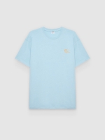 %Pto% Beach mini print T-shirt blue front view