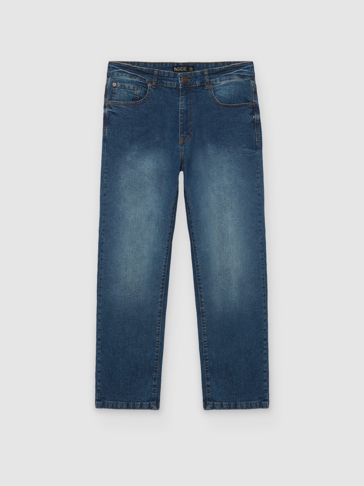 %Pto% Jeans regular básicos azul oscuro vista frontal