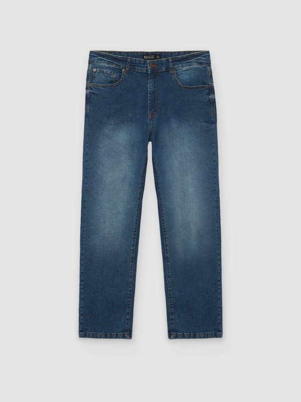  Jeans regular básicos azul oscuro vista frontal