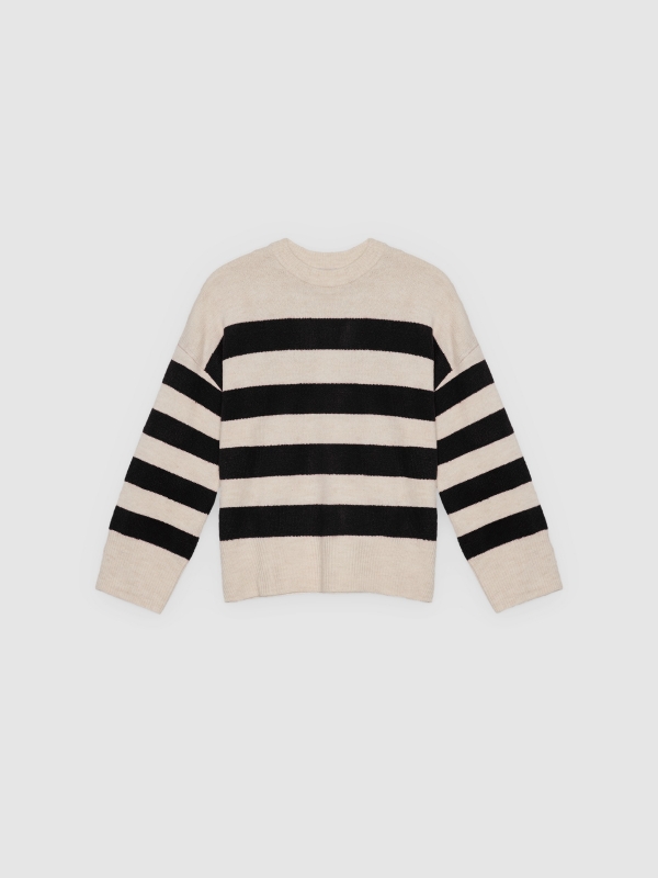  Jersey oversize de rayas multicolor vista frontal