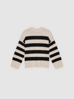 %Pto% Jersey oversize de rayas multicolor vista frontal