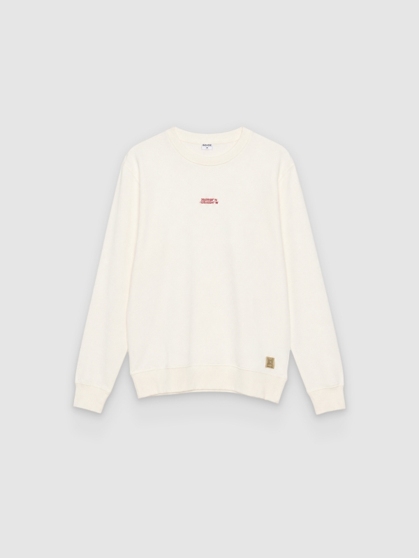  Oversized coordinates sweatshirt raw front view