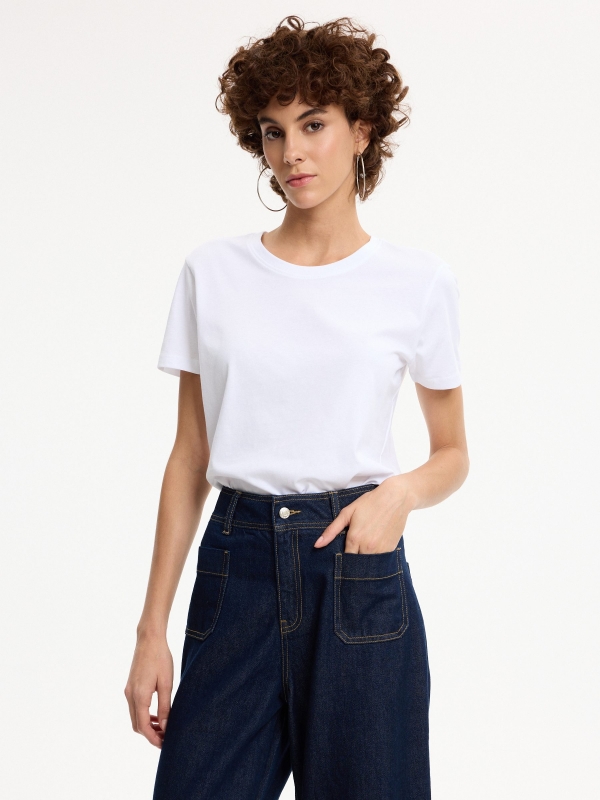 Camiseta básica algodón regular