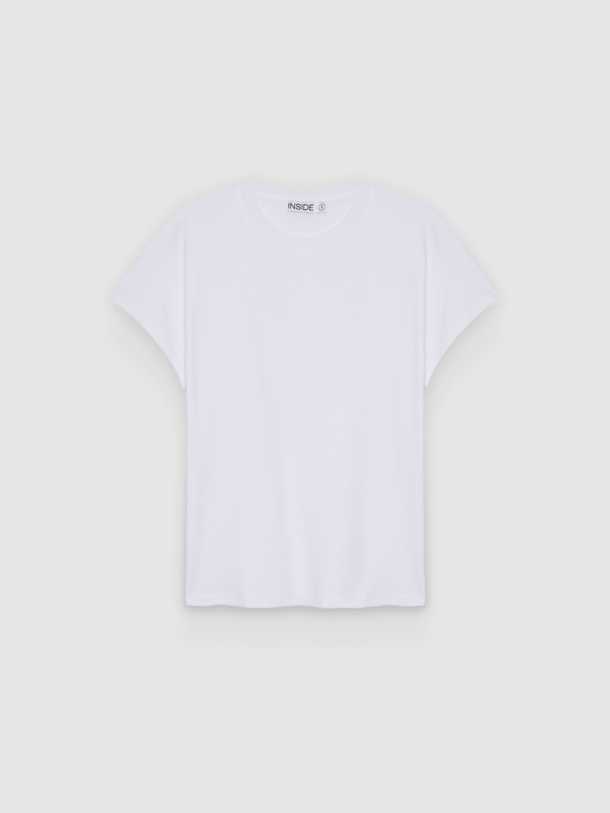 %Pto% Camiseta oversize sem mangas branco vista frontal