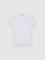 %Pto% Oversized sleeveless T-shirt white front view