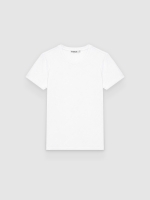 %Pto% Basic cotton regular t-shirt white front view