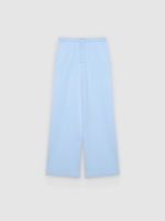 %Pto% Pantalón chándal felpa liso tiro alto azul claro vista frontal