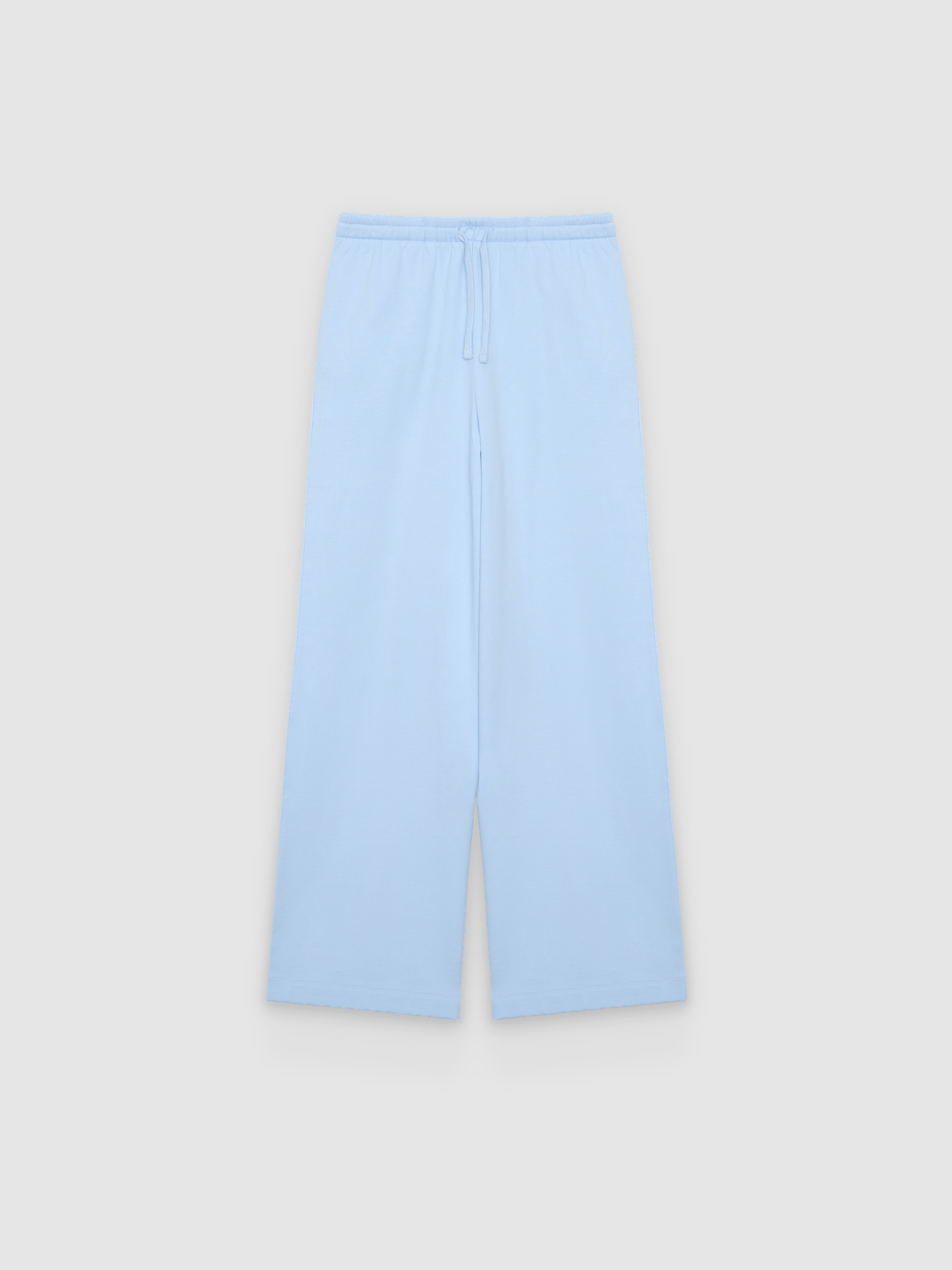 Pantalón chándal felpa liso tiro alto
