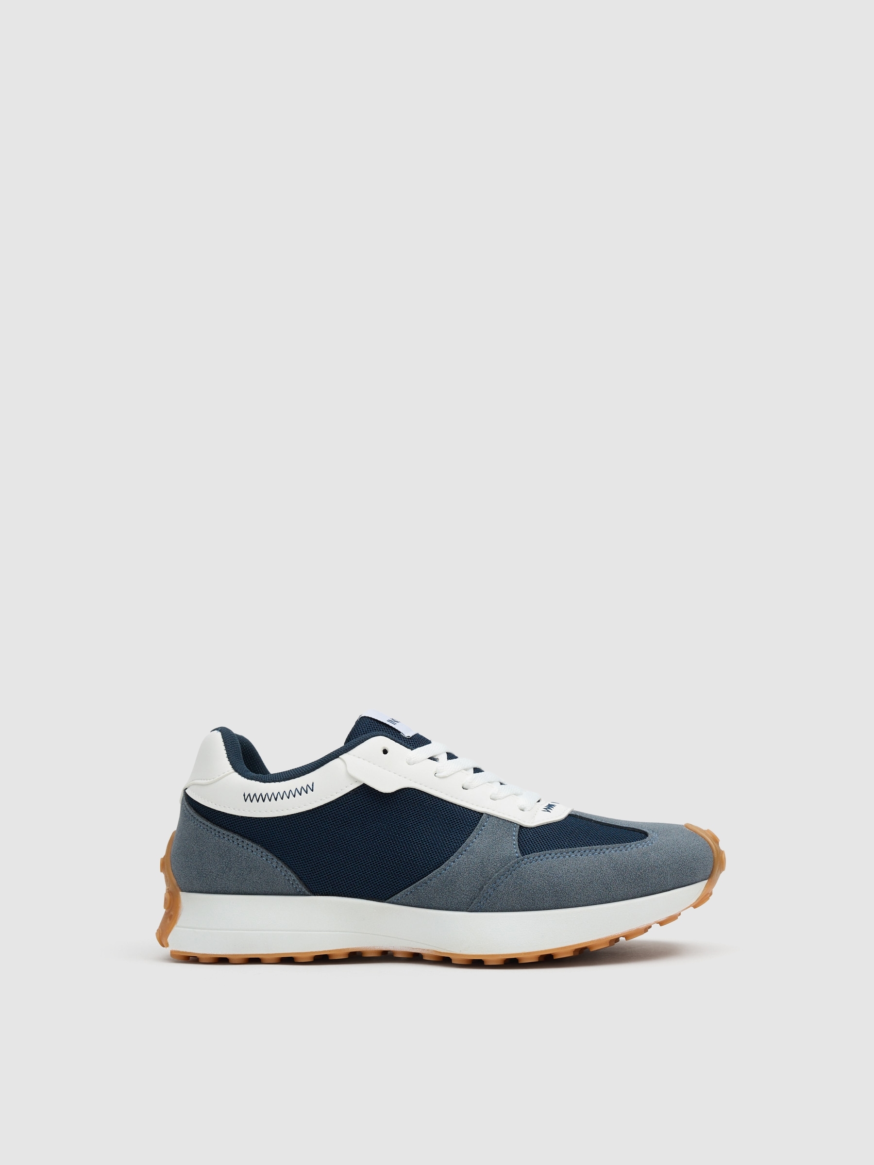 Tênis casuais baixos azul combinado azul escuro