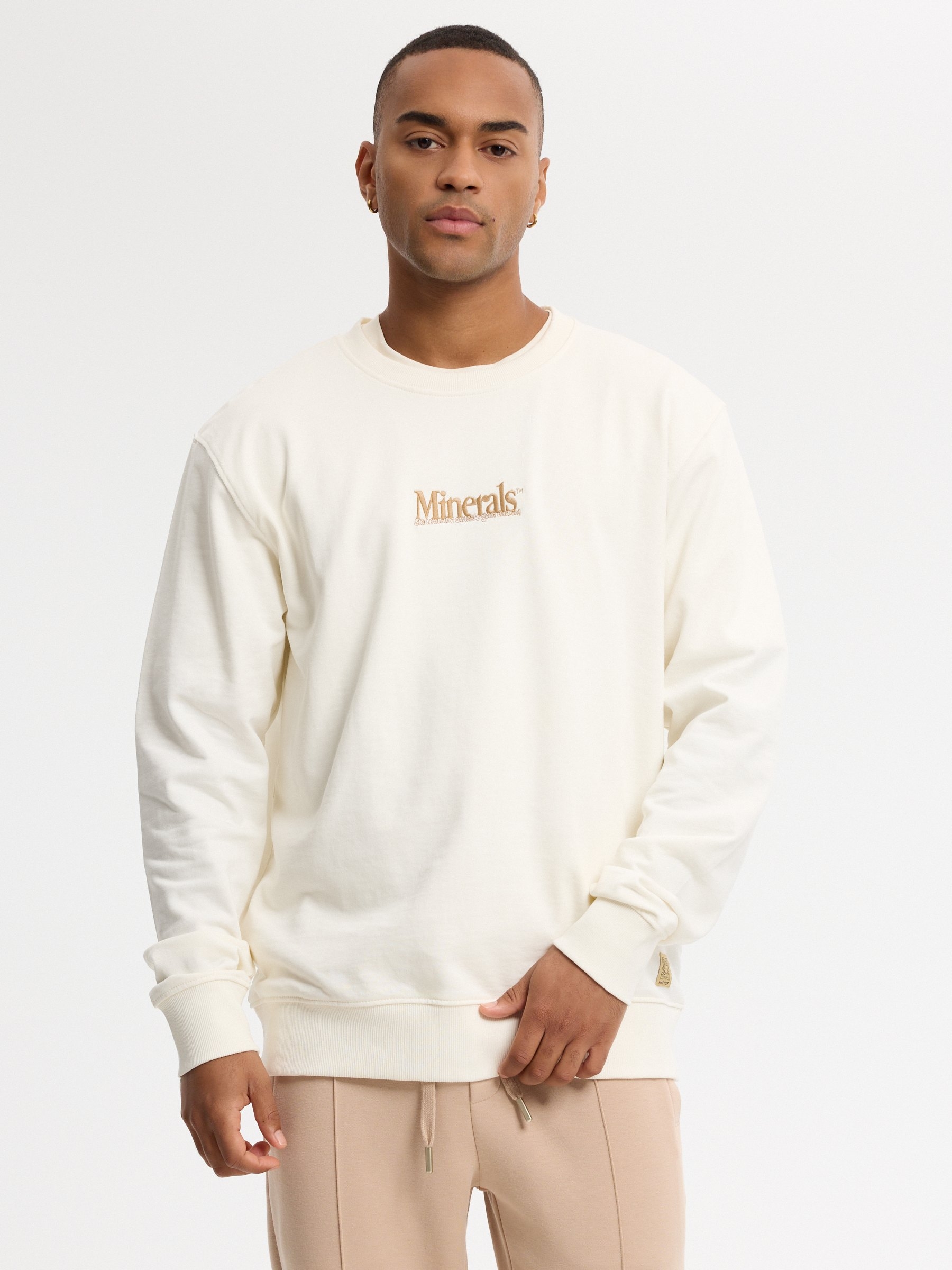 Oversized minerals sweatshirt raw middle front view