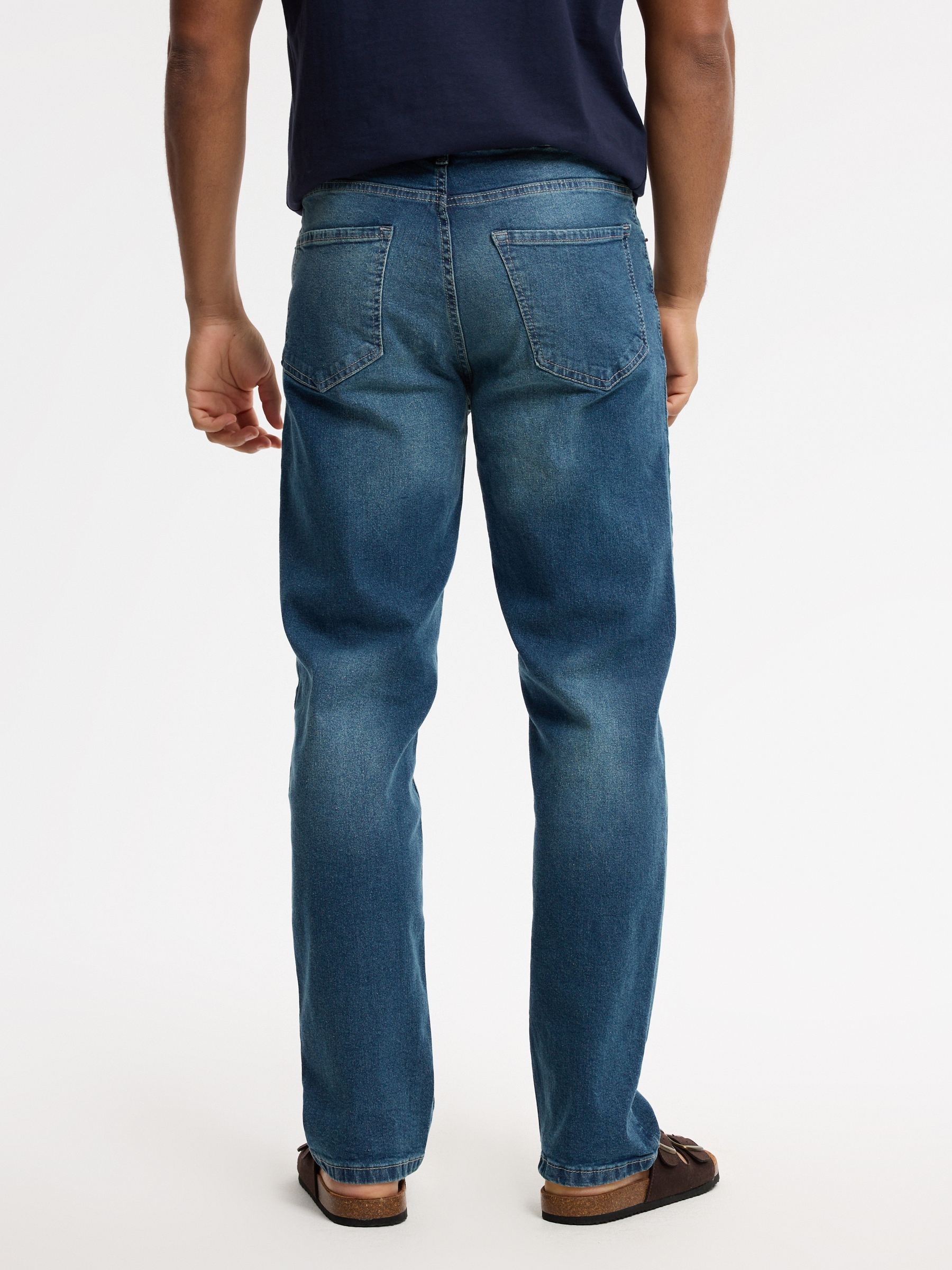 Jeans slim azul marino azul oscuro vista general frontal