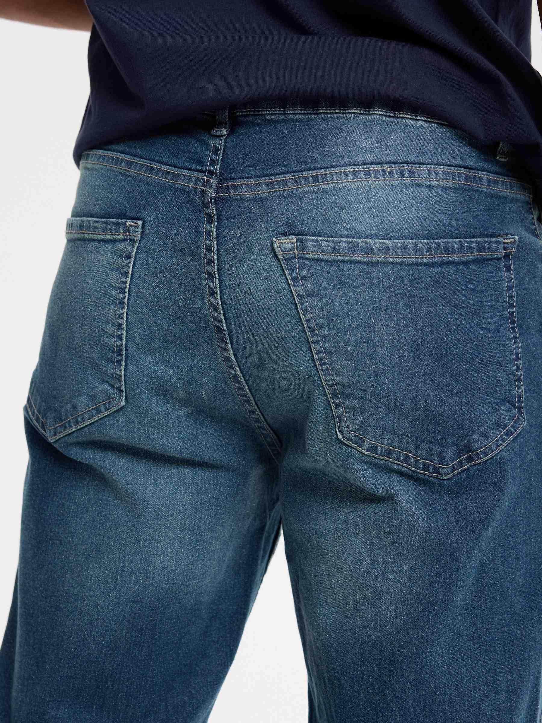 Jeans slim azul marino azul oscuro vista general frontal