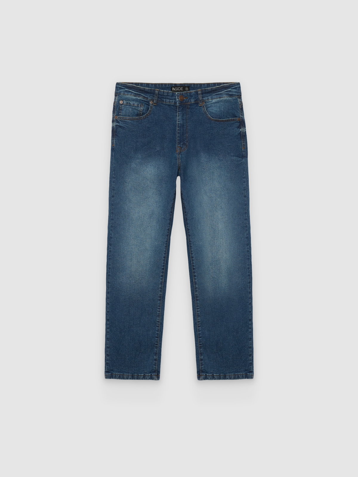 %Pto% Basic regular jeans dark blue front view