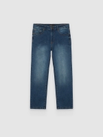 %Pto% Basic regular jeans dark blue front view