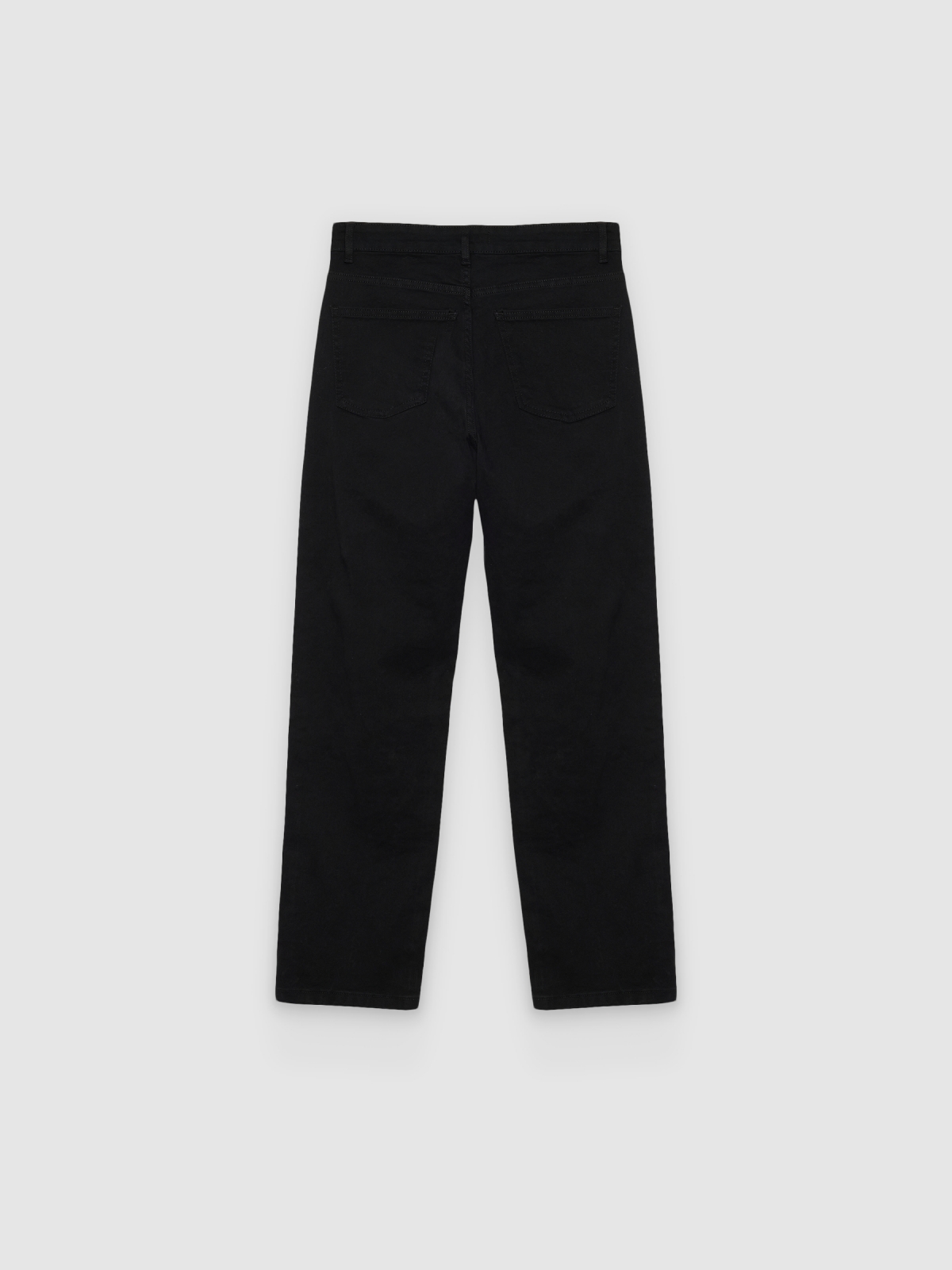Jeans de cor básica preto vista traseira