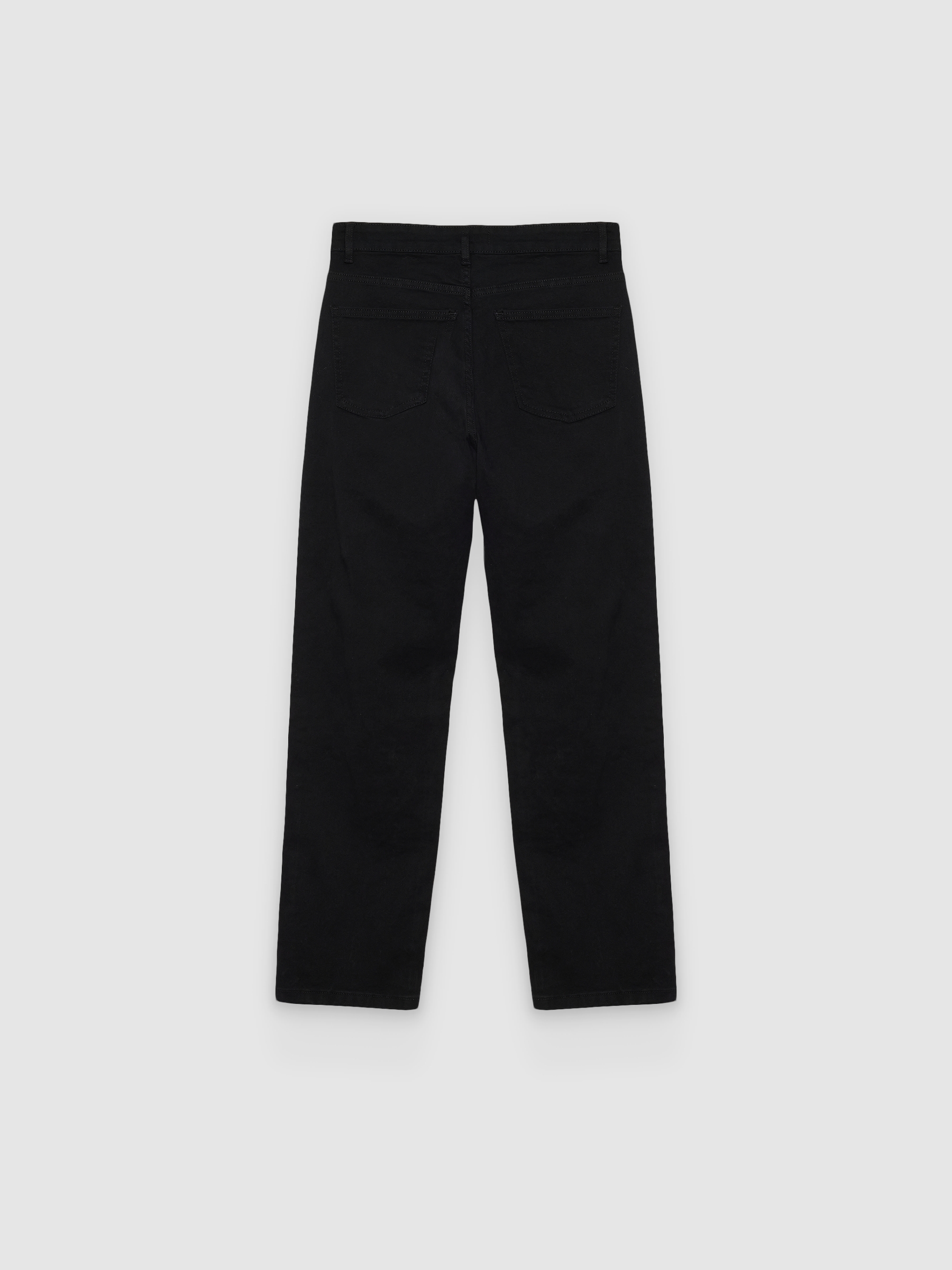 Basic colored jeans black front view
