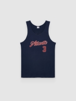 %Pto% Camiseta tirantes Atlanta azul marino vista frontal