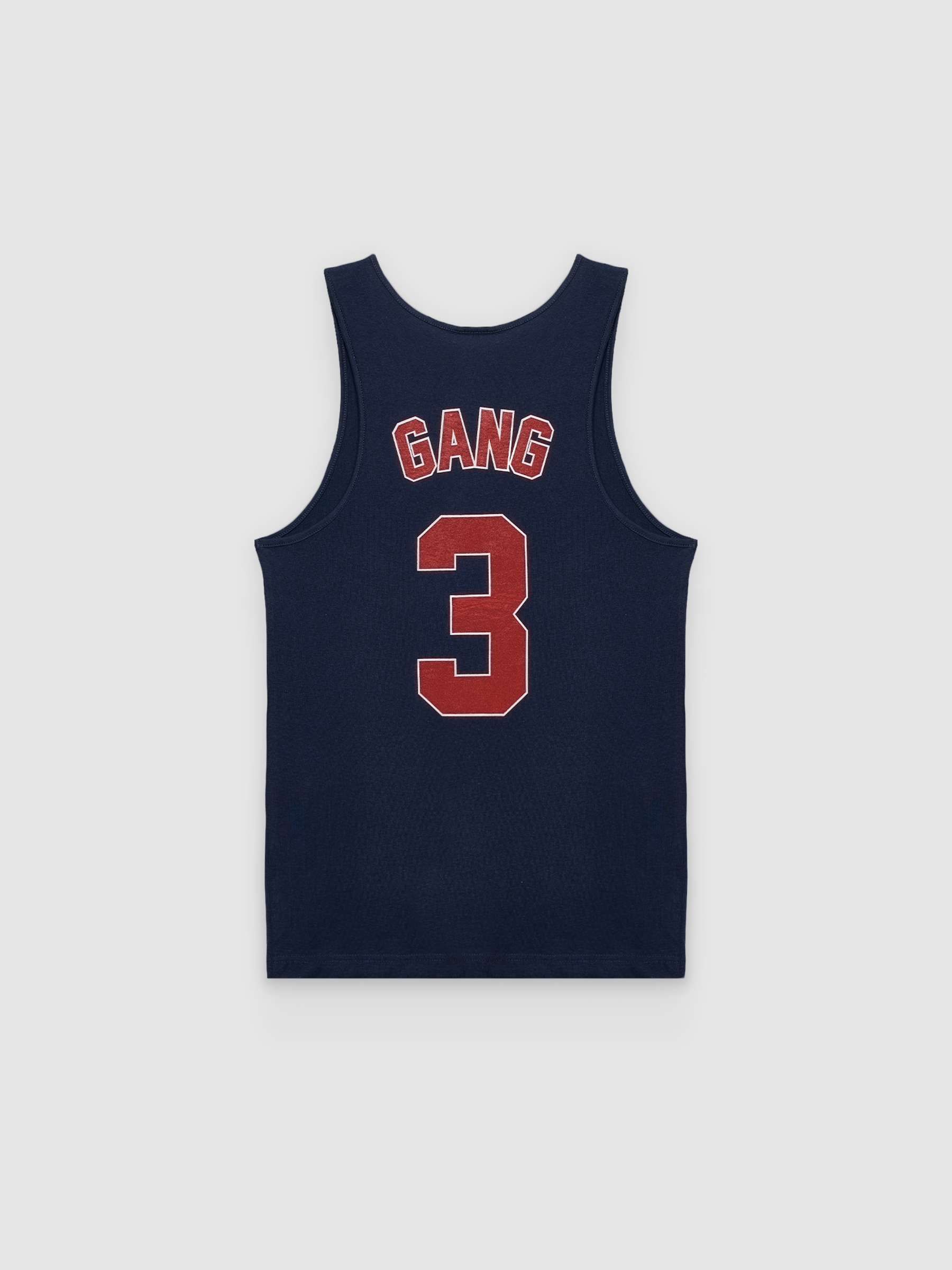 Atlanta tank top navy middle front view