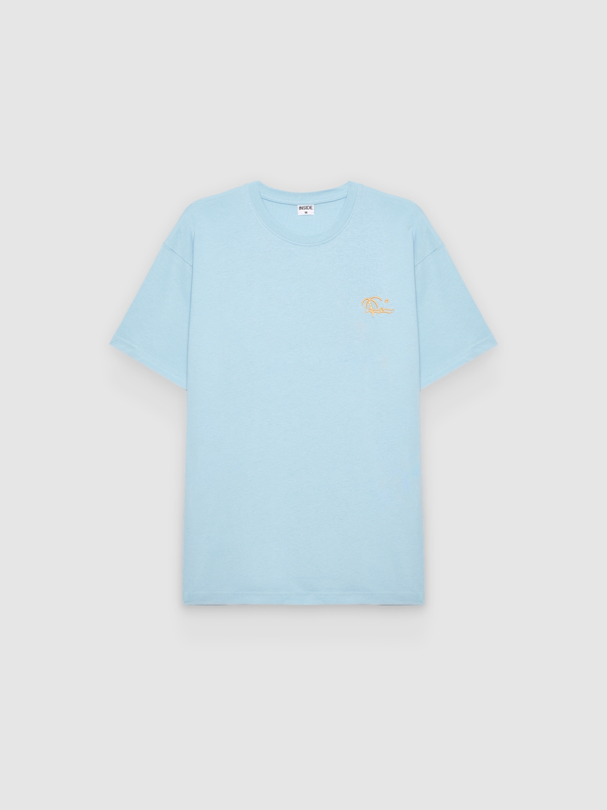 %Pto% Camiseta mini print playa azul vista frontal