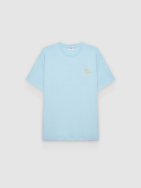  Camiseta mini print playa azul vista frontal