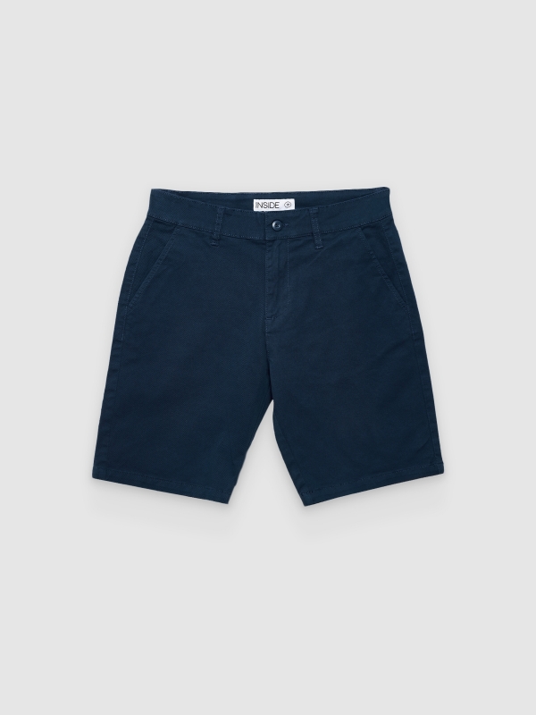  Bermuda Chino casual petrol blue front view