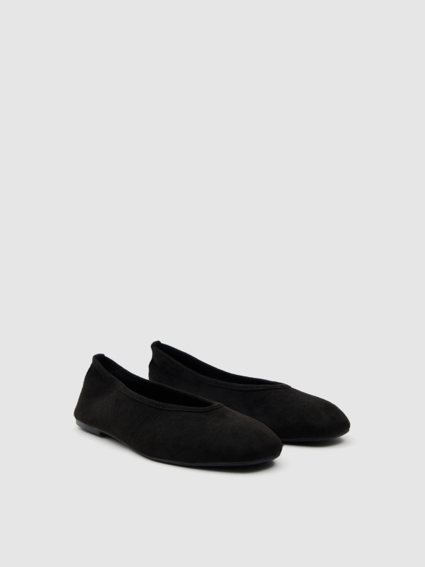 Sabrina basic microfiber black 45º front view