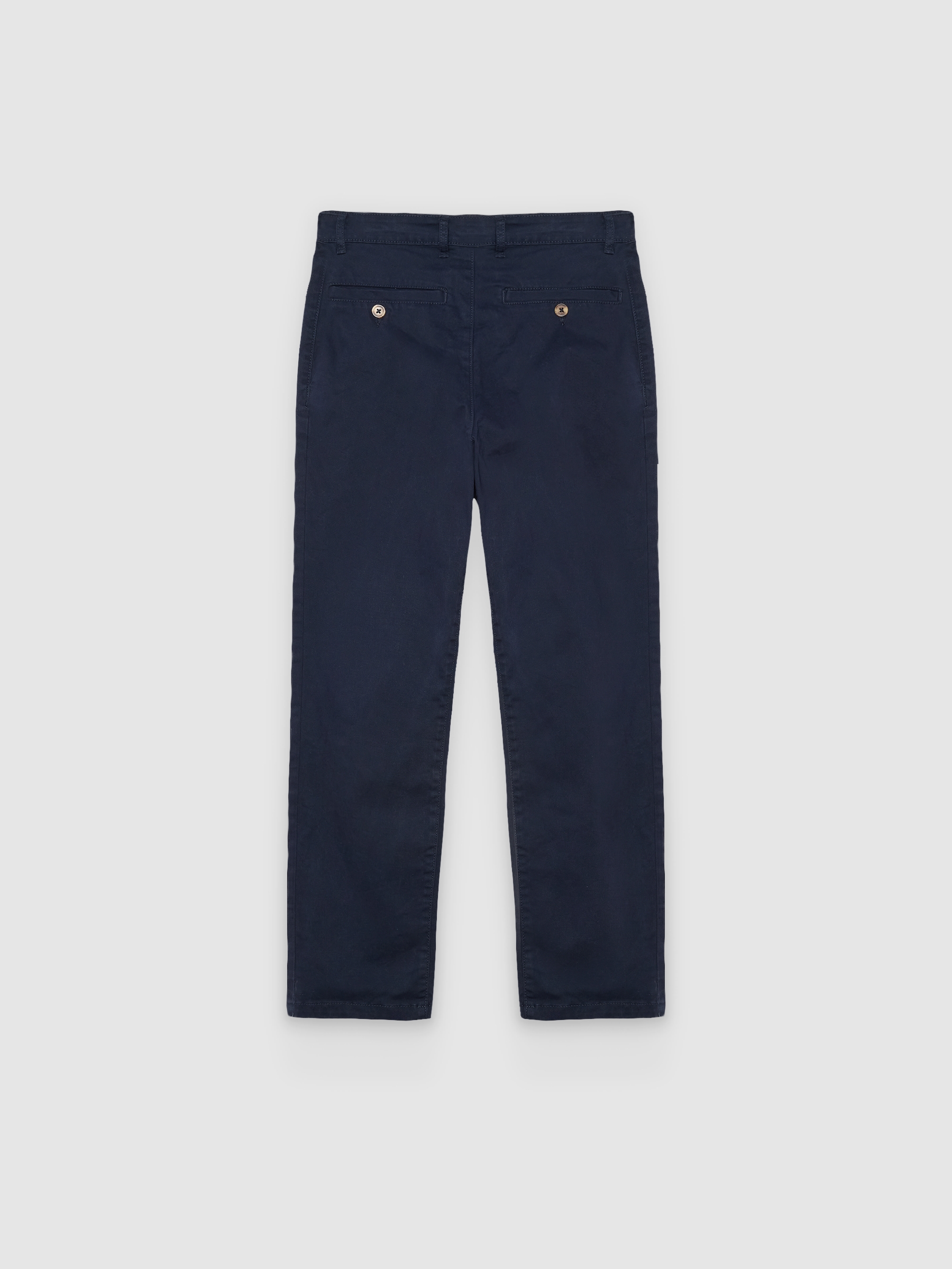 Pantalón chino relaxed tiro alto azul marino vista general frontal