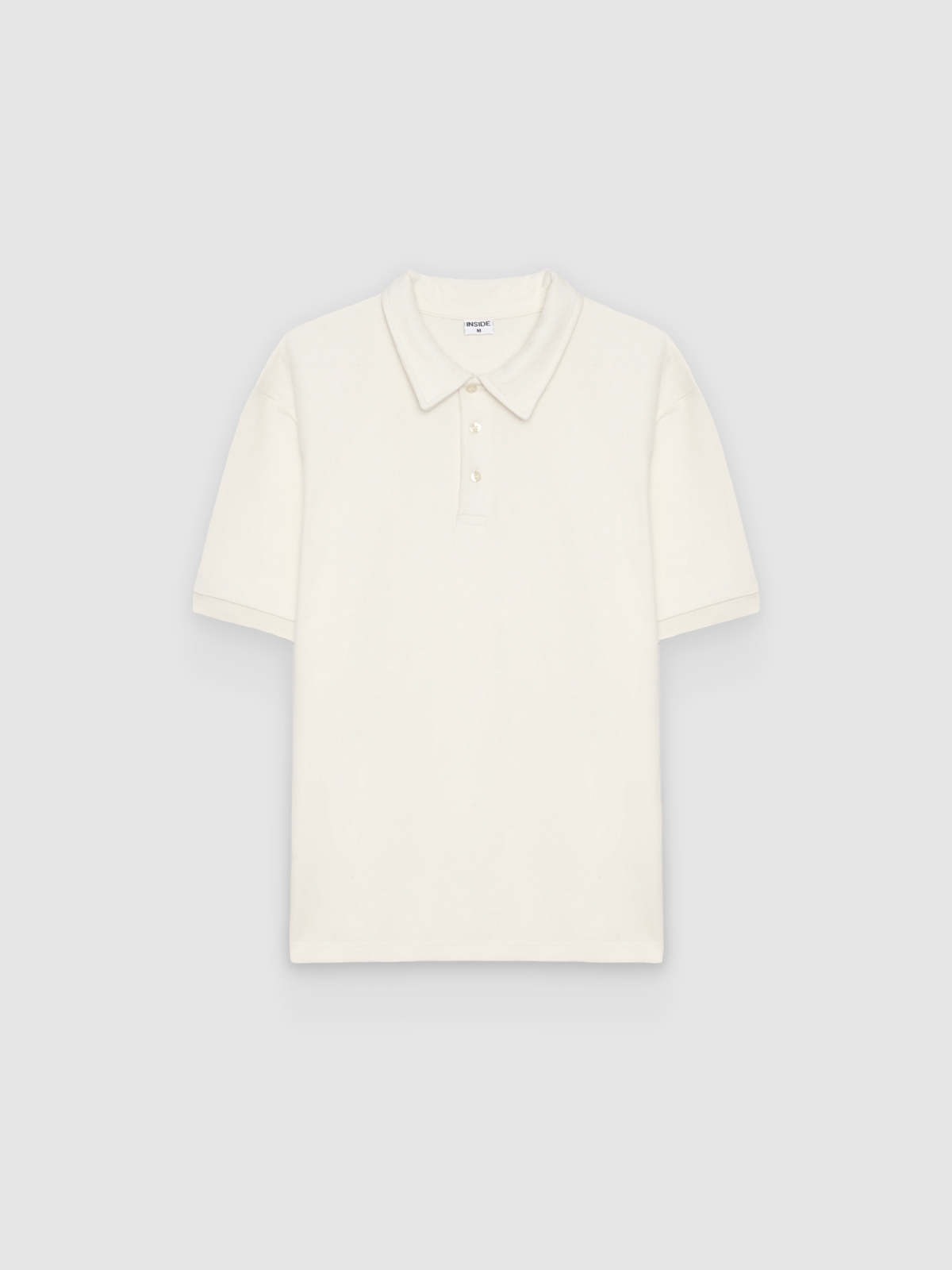%Pto% Short-sleeved plain polo shirt raw front view